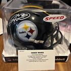 Hines Ward Autographed Mini Speed Helmet With Coa Pittsburgh Steelers