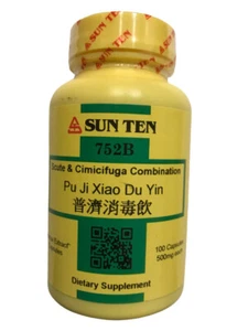 Sun Ten - Scute & Cimicifuga Combination Capsules / Pu Ji Xiao Du Yin / 普濟消毒飲 - Picture 1 of 3
