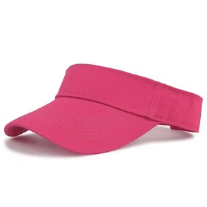 Unisex Solid Color Sun Visor Hats Lightweight Sun Visor with UV Protection fo... - Picture 1 of 7