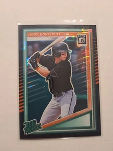 2025 Donruss Optic Rated Prospect Vance Honeycutt #161 Black Pandora Orioles - Bild 1 von 2