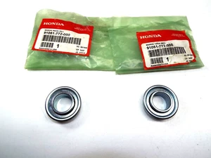 QTY2 HONDA HARMONY RIDING MOWER H 1011 TRACTOR FRONT WHEEL BEARING 91051-772-000 - Picture 1 of 13
