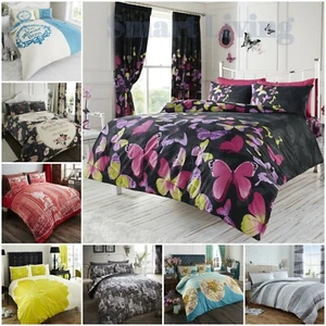 Luxury Polycotton Duvet Cover Quilt Cover Bedding Set Single Double King Size - Picture 1 of 17