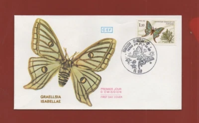 FDC 1980 - Butterfly Moth Graellsia Isabellae Female Set ( Ref. 3436) - Image 1 of 2