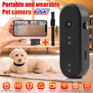 Wireless Pet Dog Cat Collar Camera Recorder Cam Video Monitor Sports Camera 32GB - Picture 1 of 12