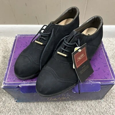 Sapatos de golfe femininos Honma 7,5 EUA 23,5 Japão camurça preta novos com defeitos - Imagem 1 de 4