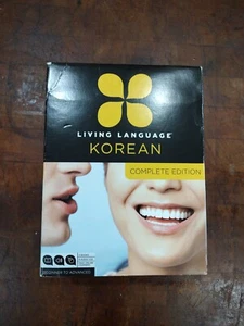 Living Language Korean, Complete Edition ,, intermediate & advanced 9 CDs Books - Picture 1 of 7