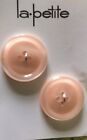 Pearlescent Pink Buttons 22mm X 2 New