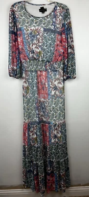 Vestido Feminino Stella Julie 14 Maxi Camadas Babado Floral Cottagecore Prairie - Imagem 1 de 4