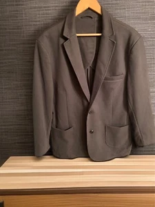 aretefact XL Gray Jersey Unstructured Knit Blazer Jacket Sport Coat Modern - Picture 1 of 23