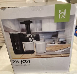 BlitzHome Electric Slow Chewing Juicer Masticating Juice Maker Cold Extractor - Picture 1 of 17