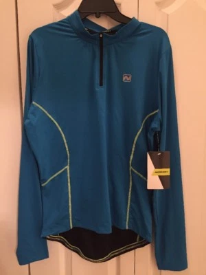 NWT Men's Nishiki Baseline Blue 1/4 Zip Jersey Size XL Extra Large - Image 1 of 2