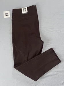 Anne Klein 'Slim Ankle' Washable Stretch Pants, Leggings. Brown, Women's L. NWT! - Picture 1 of 6