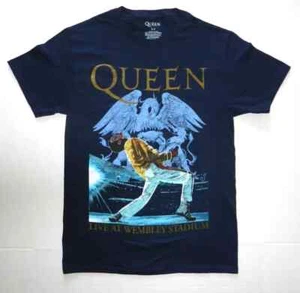 Queen Classic Rock Live At Wembley Stadium Freddie Mercury T-Shirt New - Picture 1 of 5