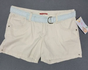 NWT~UNION BAY~ Woman's Jr's Size 11 Belted Beige Khaki Shorts Y2K $28 - Picture 1 of 7