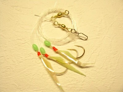 Norwegen-Profi-Vorfach, Haken Gr. 9/0 + 3/0, Paternoster fängt, was Flossen hat - Bild 1 von 2