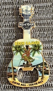 HARD ROCK CAFE *** KOH SAMUI *** CITY GUITAR BOTTLE OPENER MAGNET #2~ AWESOME!! - Picture 1 of 1