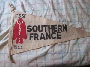 WWII USA 1ST SPECIAL SERVICE FORCE BLACK DEVILS SOUTHERN FLAG (PENNET FLAG - Picture 1 of 2