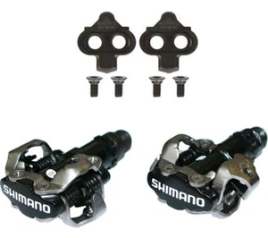 Shimano PD M520 Clipless SPD Pedals BLACK includes SH51 Cleats - Picture 1 of 5