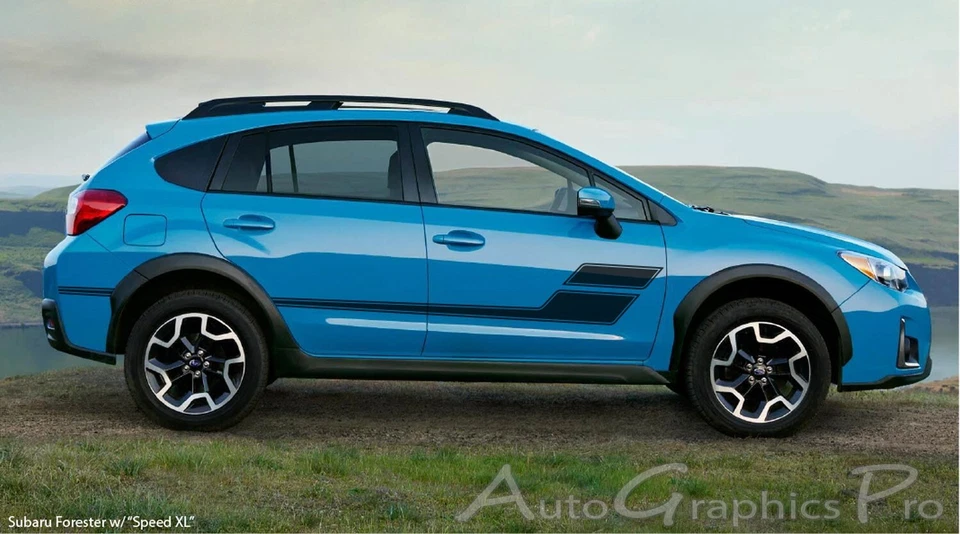 SPEED XL Vinyl Graphics Side Door Body Accent Stripes Decals for Subaru Forester - Imagem 1 de 2