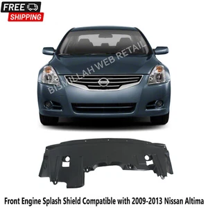 Front Engine Splash Shield Compatible with 2009-2013 Nissan Altima - Picture 1 of 4