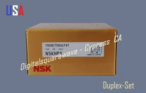 Rodamientos de husillo de súper precisión NSK 7009CTRDULP4Y Abec-7 NSKHPS. Juego de 2 - Imagen 1 de 1