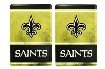 New Orleans Saints NFL Team Logo Tin Sign 2 Pack - Image 1 of 2