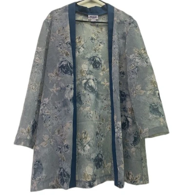 Cárdigan Flor Blair Ligero Manga Larga So 18mw Foto 1 de 4