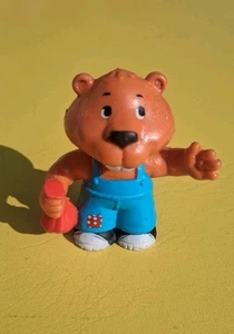 Get Along Gang Bingo Biber PVC Figur Vintage 1984 TOMY blaue Hosenträger rote Tasche - Bild 1 von 6