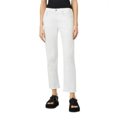 RAG & BONE Harlow High Rise Straight in Optic White Size 25 - Image 1 of 4