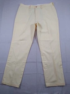 Vintage Polo Ralph Lauren Pants Men's 38/32 Yellow Classic Fit Twill Chino - Picture 1 of 14