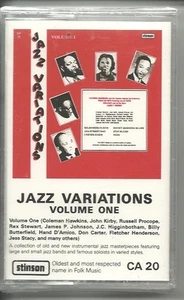 Jazz Variations Volume One Cassette New/Sealed Stinson CA 20 - Picture 1 of 1
