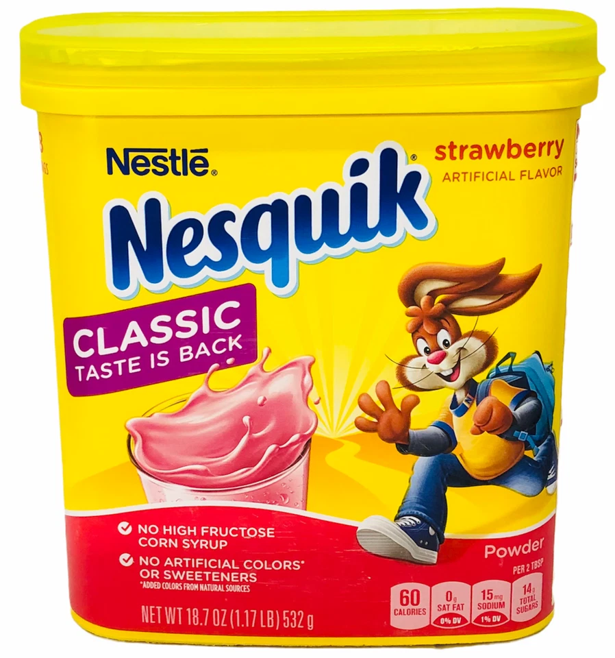 Nesquik 草莓奶粉 18.7 盎司 Nesquick — 第 1/1 张图片