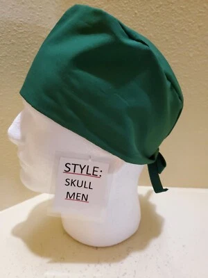 Твердый охотник зеленый мужской череп/химиотерапия хирургический скраб шляпа/кепка - Изображение 1 из 4