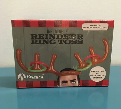 Inflatable Reindeer Antler Hat Ring Toss Game Toys Party Toys Kids NIB - Image 1 of 4