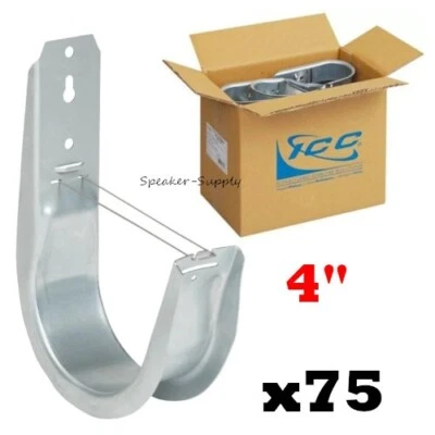 ICC 75 Pack 4" J-Hook Wall Ceiling Mount Route Network Cable Lot ICCMSJHK55 - Image 1 of 4