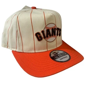 San Francisco Giants New Era Pinestripe The Golfer Snapback Adjustable Cap OSFM - Picture 1 of 8
