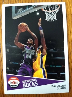 RAY ALLEN, 2001-02 FLEER SHOEBOX #102, BUCKS - Image 1 of 2