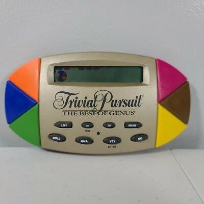 Trivial Pursuit The Best of Genus Electronic Handheld Portable Pocket Game 1997 - Image 1 of 2