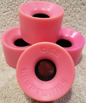 ВИНТАЖНЫЙ NOS 1970-Х KRYPTONICS C-62 СЛАЛОМ СКЕЙТБОРД КОЛЕСА РОЗОВЫЙ - Изображение 1 из 4