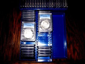 Moneda de dólar de plata Morgan blanco explosivo PCGS MS63 como nueva de Estados Unidos - Imagen 1 de 1