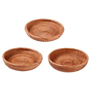 Wicker Basket Wicker Tray, Decorative Snack Organizer Basket, - Picture 1 of 21