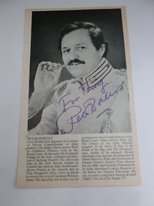Peter Bowles Hand Signed Theatre Programme Page Manor Born - Picture 1 of 2