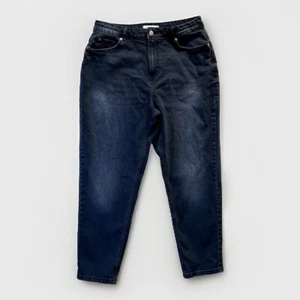 Primark Denim Co. Jeans Damen 10 Dunkelblau High Rise Relaxed Boyfriend Denim - Bild 1 von 11