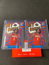 2021-22 Donruss Optic #17 Jalen Green RC My House Rookie Card Houston Rockets /2