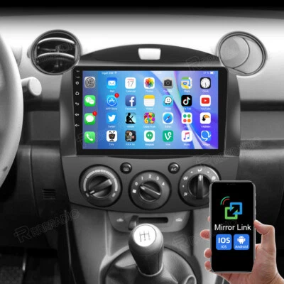 Android 13 Autoradio Für Mazda 2 2007-2014 GPS Navigation WIFI RDS DAB Bluetooth - Bild 1 von 4