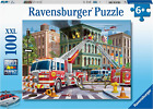 Ravensburger Fire Truck Rescue 100 Piece XXL Jigsaw Puzzle for Kids - 13329 - Ev