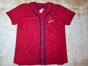 Nike St. Louis Cardinals Jersey Youth Size XL 16-18 MLB Stitched Sewn Button Up - Picture 1 of 12