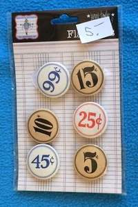 Vintage 2013 Jenni Bowlin Flatbacks FB821 Gemischtwarenladen 1 Paket mit 6 Neu in Verpackung/NOS - Bild 1 von 2