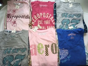 AEROPOSTALE 2pc PJs Pajamas t-shirt + shorts t+boxer cotton SMALL MED LARGE  - Picture 1 of 9