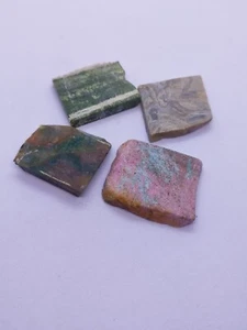 Jasper, Ruby Kyanite Slices 30–40mm – 365ct, 4pcs, Raw Natural Cut - Picture 1 of 4